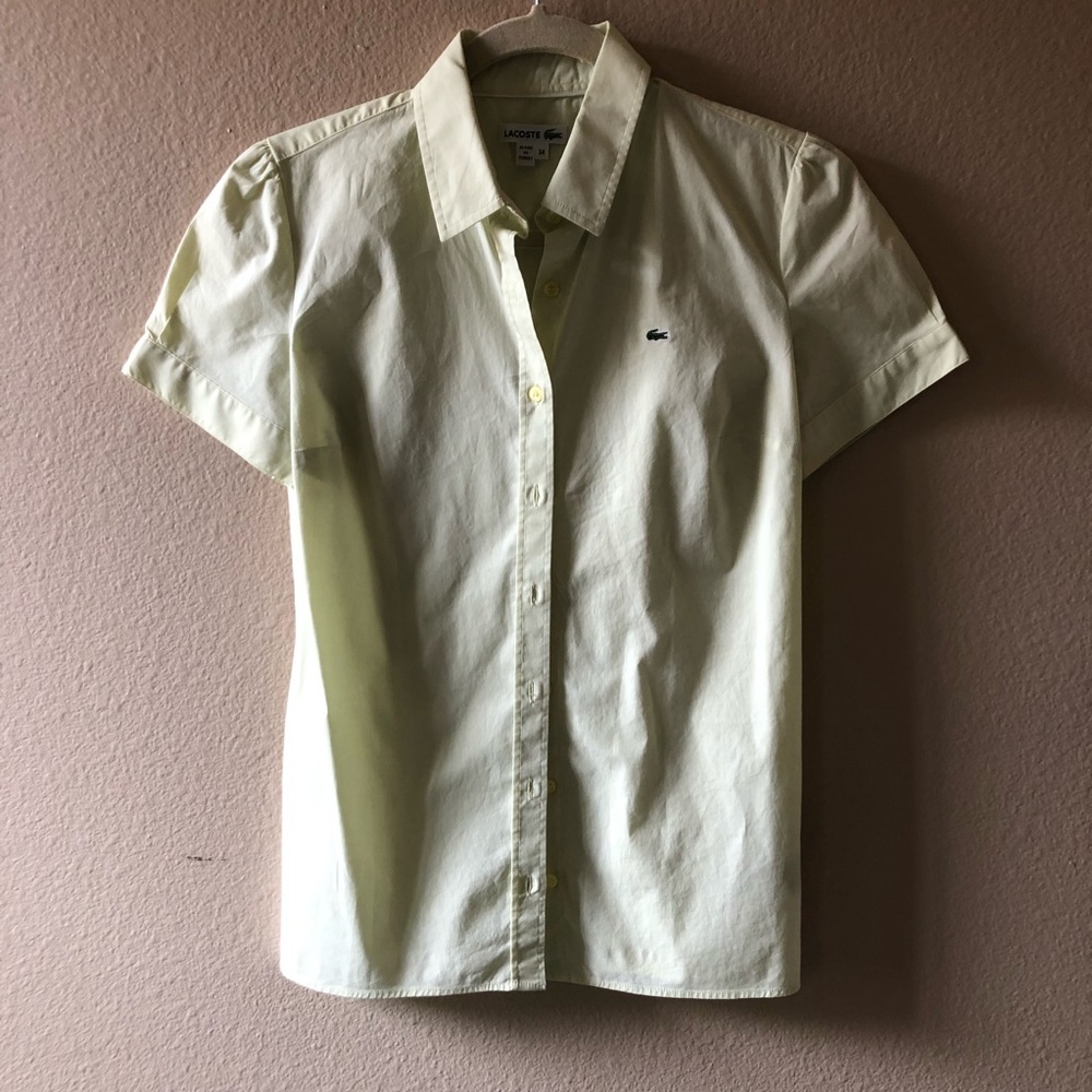 Lacoste Light Yellow-lime Top